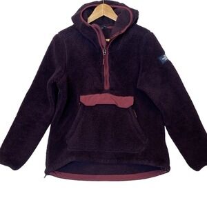 The North Face Campshire Fleece Pullover Hoodie Womens M Purple Cozy Fall Winter